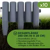 KRUMAD Rasenkante Kunststoff Holzoptik 10 Stück Set 2,8 Produktbild-Vorschau 3