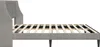 vidaXL Letto con testiera Grigio chiaro 180 x 200 cm Anteprima dell’immagine prodotto 5