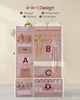 A product image showcasing a multi-functional entryway organizer with labeled sections. Produktbild-Vorschau