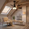 E27 Deckenventilator mit Beleuchtung Fernbedienung, Leise Produktbild-Vorschau 15