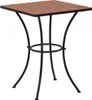 vidaXL Table de bistrot en mosaïque rouge terracotta 60 cm Voir les images du produit 7