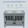 PawHut mangeoire, station d'alimentation surélevée avec Voir les images du produit 4