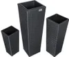 CASARIA® Set di 3 Vasi da Fiori in Polyrattan Intrecciato Anteprima dell’immagine prodotto 4