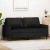 vidaXL 2-Sitzer-Sofa Schwarz 140 cm Samt Produktbild-Vorschau 2