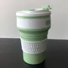 350ml zelený skládací silikonový šálek na kávu, opakovaně Náhled obrázku produktu 4