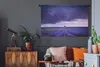 MuchoWow® Wandteppich Wandbehang Lila Wolken über Produktbild-Vorschau 5