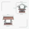 Woodygift Vogelfutterhaus stehend aus Holz robust Produktbild-Vorschau 4