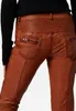 Pantaloni Ricano da donna in pelle jeans DONNA in nappa di Anteprima dell’immagine prodotto 4