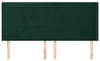 vidaXL Čelo postele s ušima tmavě zelené 163x16x118/128 cm Náhled obrázku produktu 3