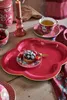 Pip Studio Dessertteller Flower Festival Dark Pink 21 cm Produktbild-Vorschau 6