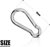 10 Stück Karabinerhaken 304 Edelstahl 50mm x φ5mm, Produktbild-Vorschau 2