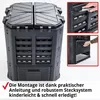 HECHT 3060 Komposter Kunststoff | 360 Liter | Schwarz | Produktbild-Vorschau 3