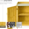 Armoire de jardin basse - marron Voir les images du produit 3