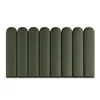Čalouněný plotový panel 20 cm x 80 cm Khaki Náhled obrázku produktu 5