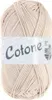 A ball of beige yarn with a label. Produktbild-Vorschau