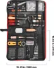A leatherworking tool kit laid out in a red storage bag. Náhľad obrázku produktu