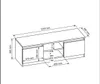Masseno TV-Schrank NUDO 120 cm Fernsehschrank mit 2 Türen Produktbild-Vorschau 5