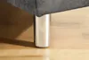 Moderne Wohnlandschaft KENT 220cm grau Samt Ecksofa Produktbild-Vorschau 7