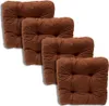 Cuscino trapuntato per sedia marrone chiaro 38x38x8 cm - Anteprima dell’immagine prodotto 4
