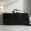 Merax Hochglanz Sideboard mit 3 Türen und 6 Fächern, Produktbild-Vorschau 16