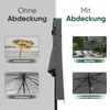 Sekey Sonnenschirm-Schutzhülle, 3m Ampelschirm Schutzhülle Produktbild-Vorschau 7