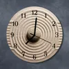 Glasuhr Wanduhr Küchenuhr Echt-Glas 30fi cm Stein braun Produktbild-Vorschau 2