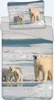Bettwäsche Set mit Eisbär 135 x 200 cm 100% Baumwolle Produktbild-Vorschau 1