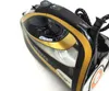 A close-up, angled view of a black and gold steam iron against a white background. Voir les images du produit
