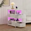Table de chevet UnboxG 58 x 28 x 60,5 cm, blanche, 4 Voir les images du produit 10