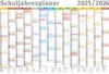 Schuljahresplaner 2025/2026 - Wandplaner Kalender - Giant Produktbild-Vorschau 1