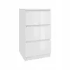 Kommode 40cm Weiß lackiert, 3 Schubladen, Sideboard,  Produktbild-Vorschau 2