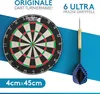 A dartboard and a dart are shown against a blue and white background with text overlays. Anteprima dell’immagine prodotto