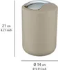 A product image showing a trash can with dimensions indicated by text and lines. Produktbild-Vorschau