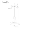 Mexlite - lampada a sospensione - Eden - rosso - metallo - Anteprima dell’immagine prodotto 8