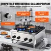 SucceBuy cucina commerciale a gas, 4 fuochi, piano di Anteprima dell’immagine prodotto 3