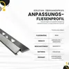 Anpassungsprofil Edelstahl Übergang Fliesenleiste Profil Produktbild-Vorschau 3