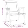 Möbel Campingstühle 2 Stk. Beige 54x55x78 cm Oxford-Gewebe Produktbild-Vorschau 8