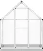 vidaXL Skleník so základovým rámom strieborný 169x58x202cm Náhľad obrázku produktu 3