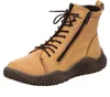 Gemini : Bottines à lacets jaunes pour femmes, chaussures Voir les images du produit 7