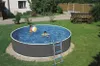 MYPOOL Grau 366 x 122 cm Stahlwandpool Set, Splash Produktbild-Vorschau 2