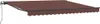A brown retractable awning is shown against a white background. Anteprima dell’immagine prodotto