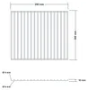 DEOS Griglia per barbecue in acciaio inox 35 × 30 cm Anteprima dell’immagine prodotto 5