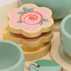Holz Tee-Set für Kinder mit Tablett – Kaffeeservice Produktbild-Vorschau 7