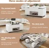 MODFU Tavolino da caffè moderno, con cassetto, 4 sedie e Anteprima dell’immagine prodotto 8