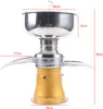 A product shot of a milk separator with dimensions indicated by red lines and text. Náhled obrázku produktu