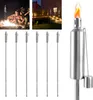 LZQ Lot de 6 torches de jardin pour l'extérieur en acier Voir les images du produit 1