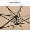 PURPLE LEAF Ampelschirm Twist 300 x 300 cm Sonnenschirm mit Produktbild-Vorschau 4