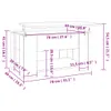 vidaXL Couchtisch Schwarz 79x49x41 cm Holzwerkstoff Produktbild-Vorschau 8