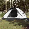 vidaXL Kuppel-Campingzelt 4 Personen Weiß Dunkel Produktbild-Vorschau 3