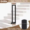 Izrielar 100 cm rampe d'escalier en U noire main courante Voir les images du produit 3